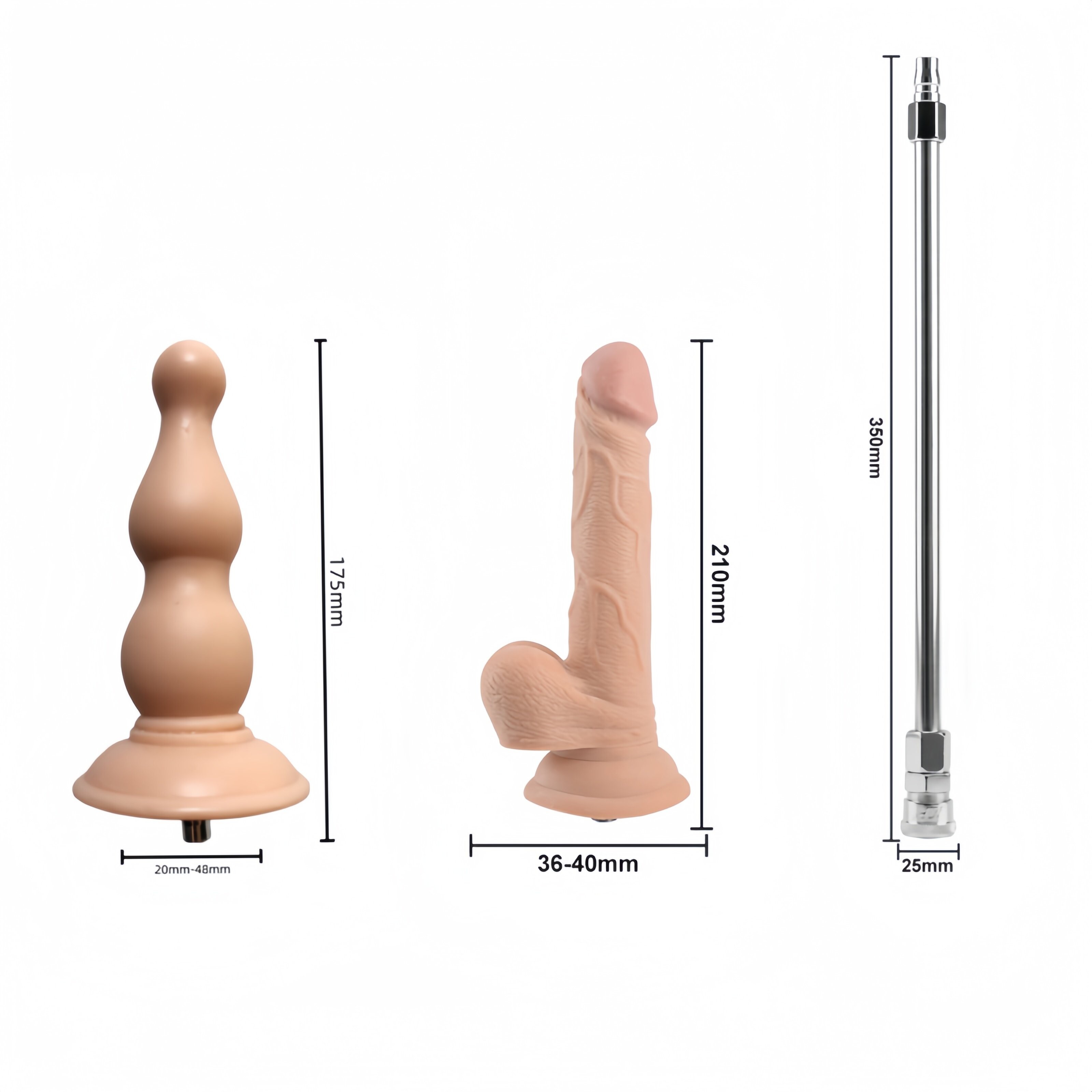 Jessky Noiseless Sex Machine Remote Control and Wire-controlled Love Machine for Women