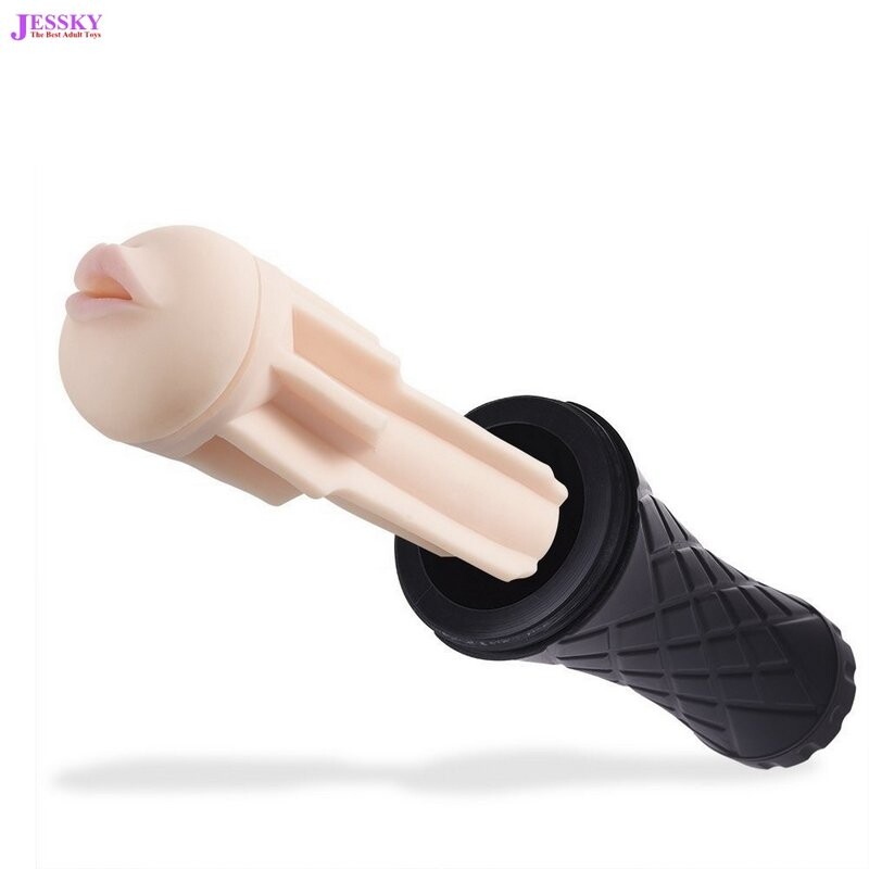 Realistic Emulational Male Masturbation Cup for Oral Sex