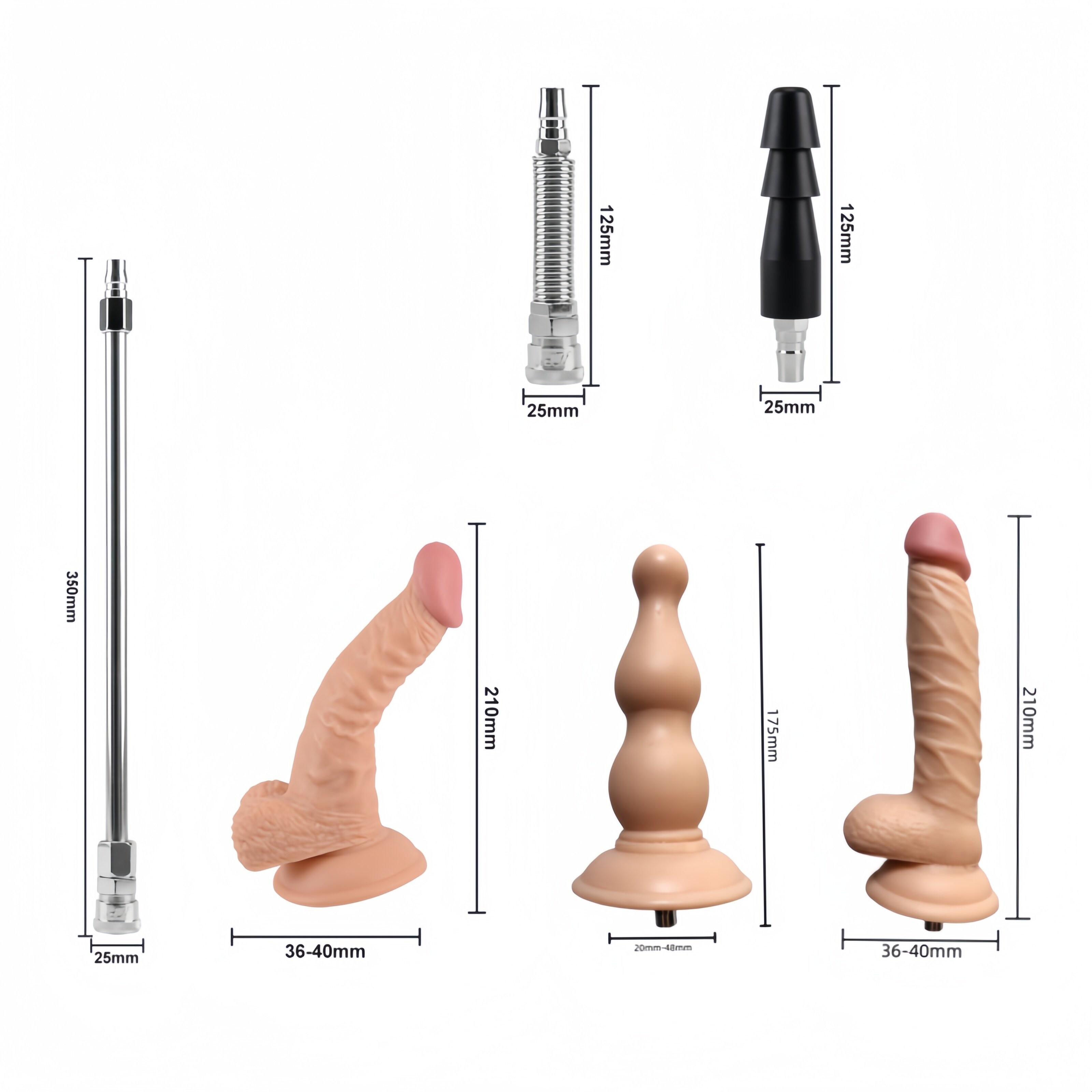 Sex Machine 120W 90 Angle Adjustable with Six Dildos Attachments for Women