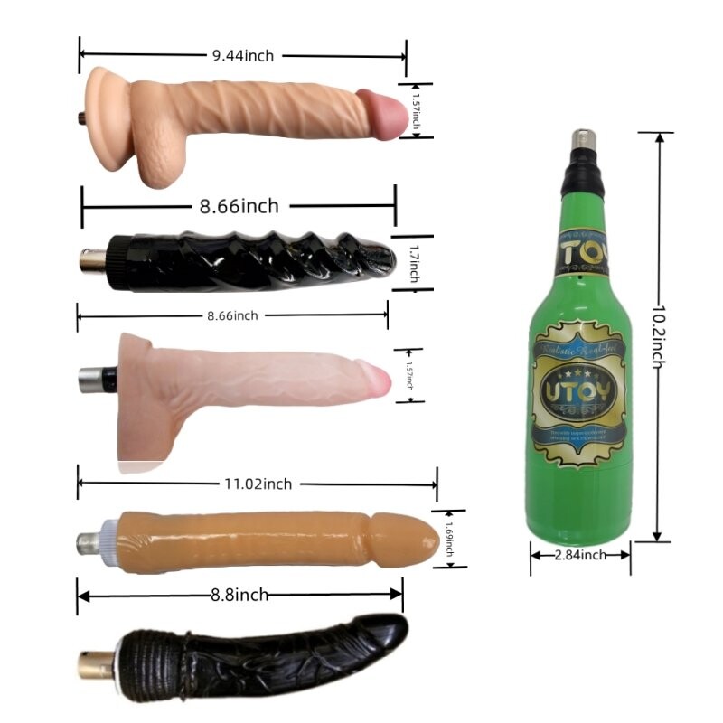Updated Edition:Smart Remote Control Sex Machine 6 Speed With 5 Pcs Big Dildos, Vagina Cup for Couple