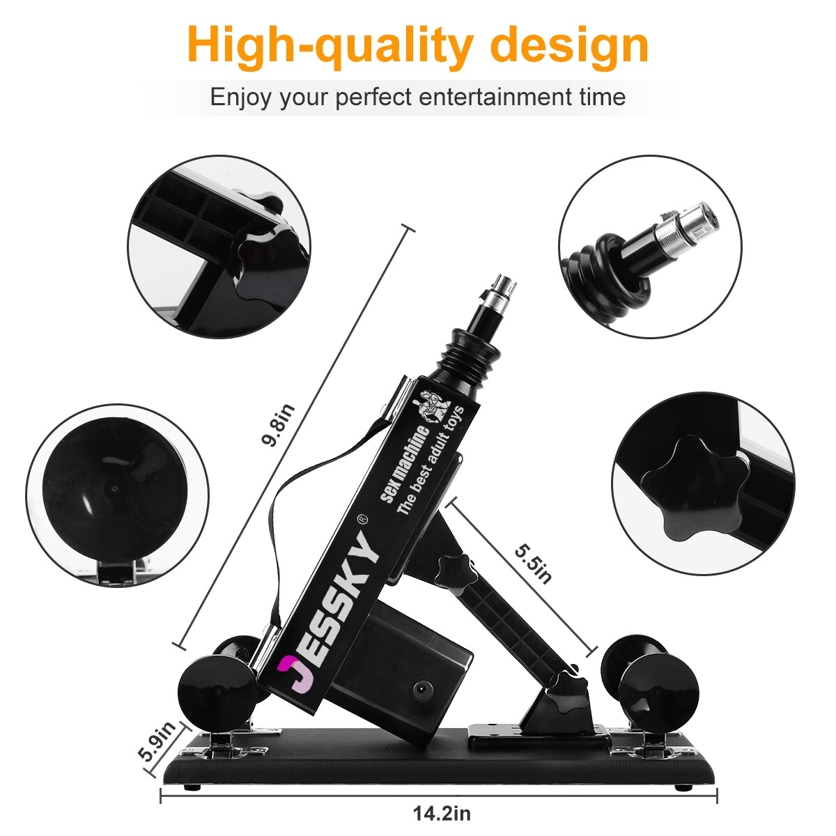 JESSKY Automatic Sex Machine with 8 Attachments