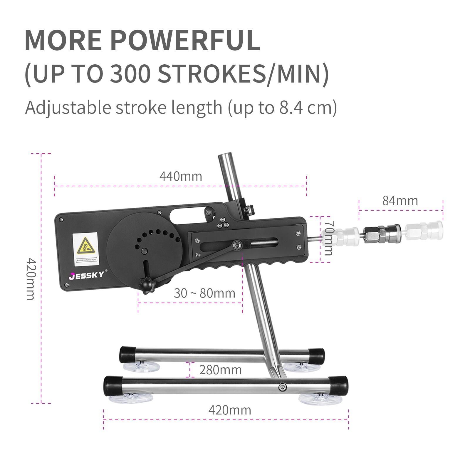 Jessky New Premium Sex Machine - Wireless Remote & APP Control with Dildo Attachments