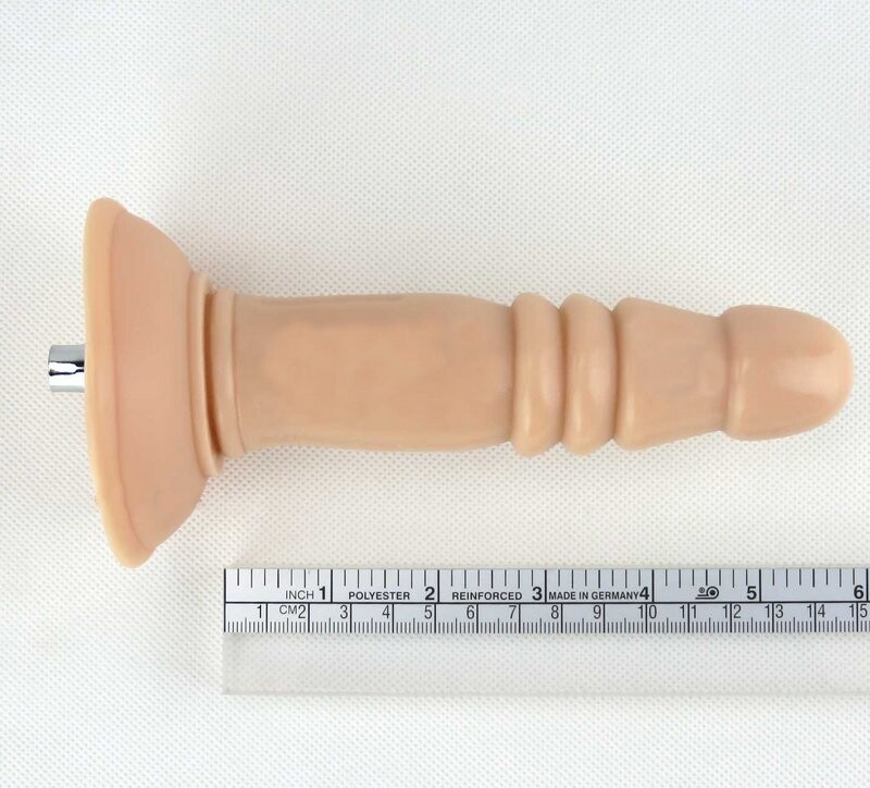 Plug Anal de 5.7'' na cor nude como acessório para máquina de sexo, pequeno em tamanho adequado para iniciantes em sexo anal, brinquedo sexual