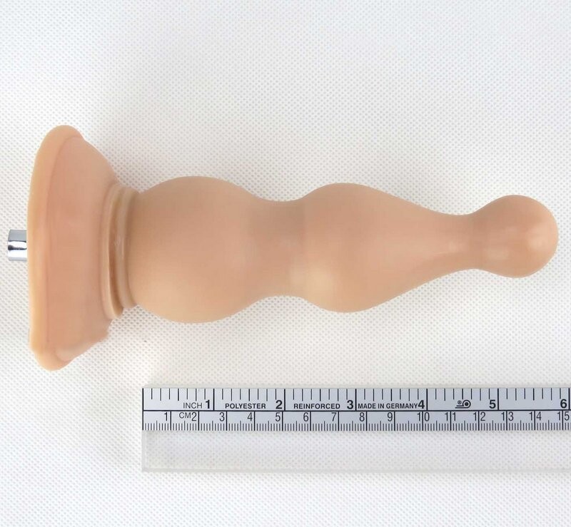 Plug Anal de 5,7'' na cor Nude como Acessório de Máquina de Sexo, Pequeno tamanho adequado para iniciantes em sexo anal, Brinquedo Sexual