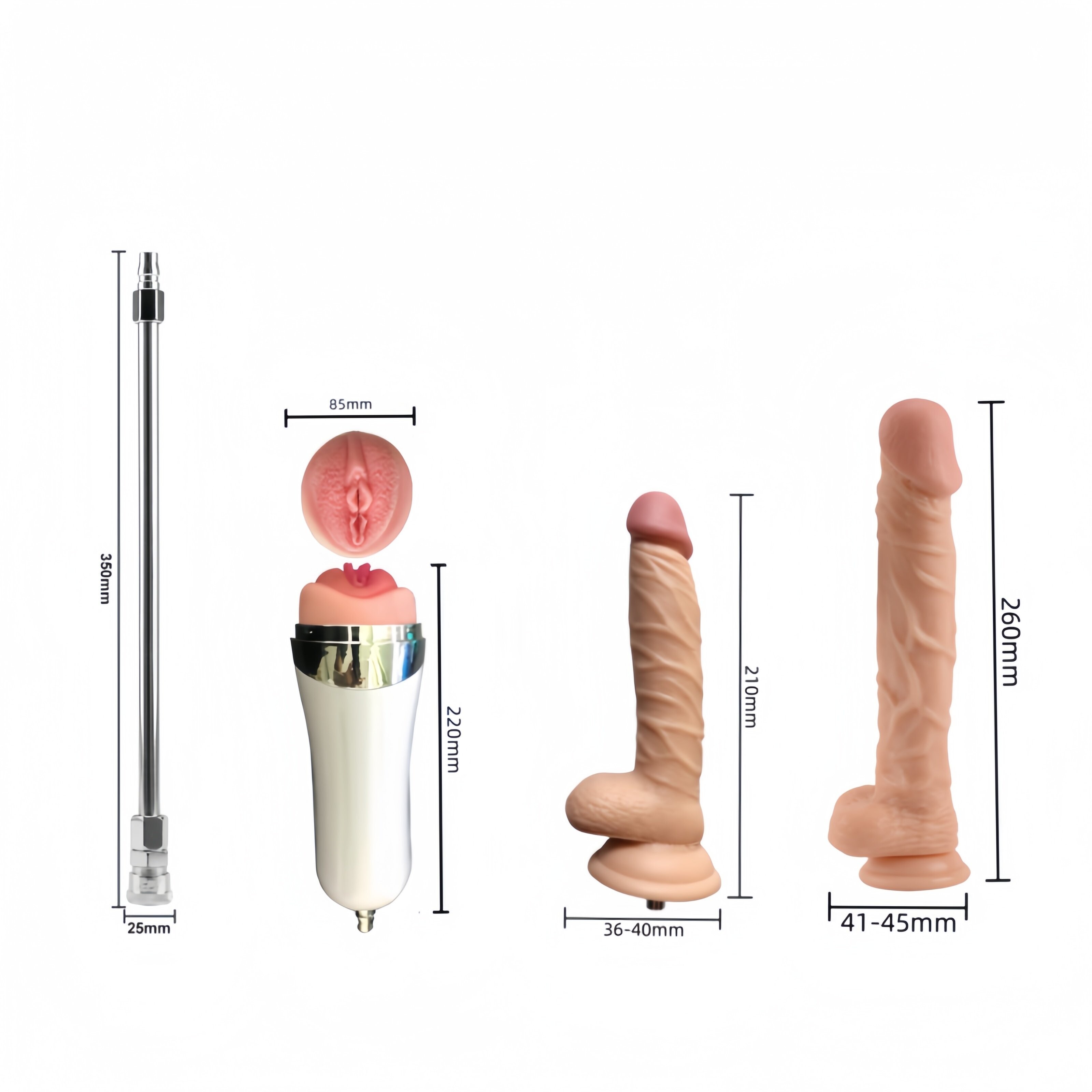 Máquina de sexo inteligente de 6 velocidades com controle remoto sem fio com 2 grandes dildos/User manual vermelho/preto