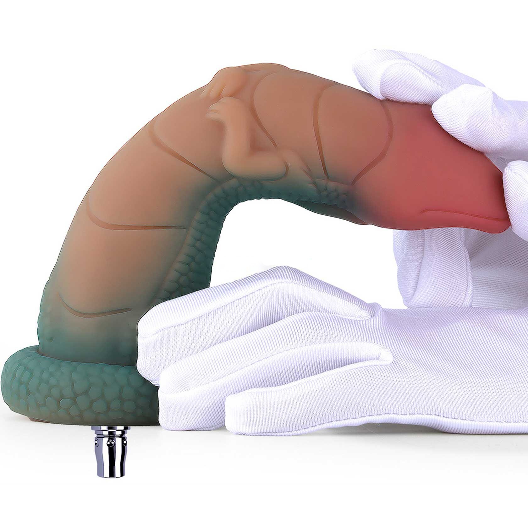 7,9 polegadas Mini Dildo de Dragão de Silicone Platina Monstro Fantasia Dildo