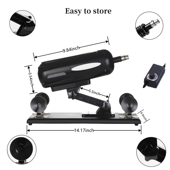 Máquina de sexo automática JESSKY para mulheres com conector 3XLR, ventosa e 4 acessórios