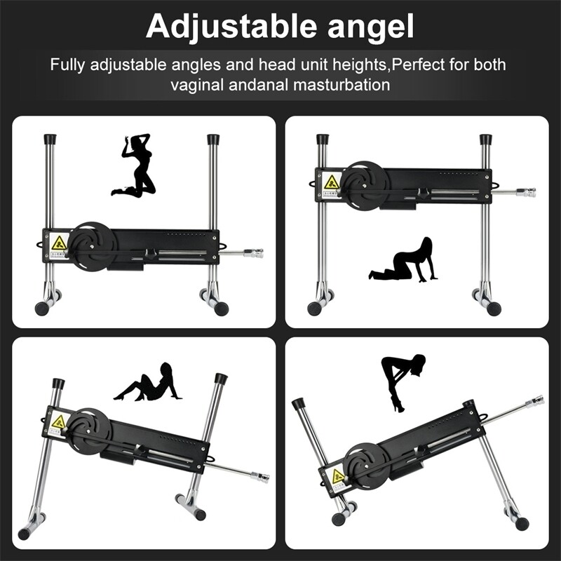 Jessky Máquina de Sexo Mudo Vac-u-Lock Turbo Gear Power 120W com 2 Grandes Dildos Grátis para Mulheres