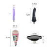 Acessórios da Máquina Sexual Jessky - Dildo Realista, Plug Anal, Copo Masturbador Oral & Adaptador de Ventosa