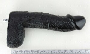 11'' Mega 1º Grande Dildo para Acessório de Máquina de Sexo Premium Preto