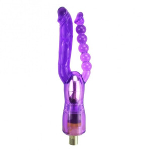 Brinquedo de Anexo de Dildo de Dupla Cabeça para Dispositivo de Máquina de Sexo 