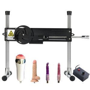 Máquina de Sexo Premium, Máquina de Amor Controlada por Fio com Dildo e Copo de Masturbação para Masturbação Masculina