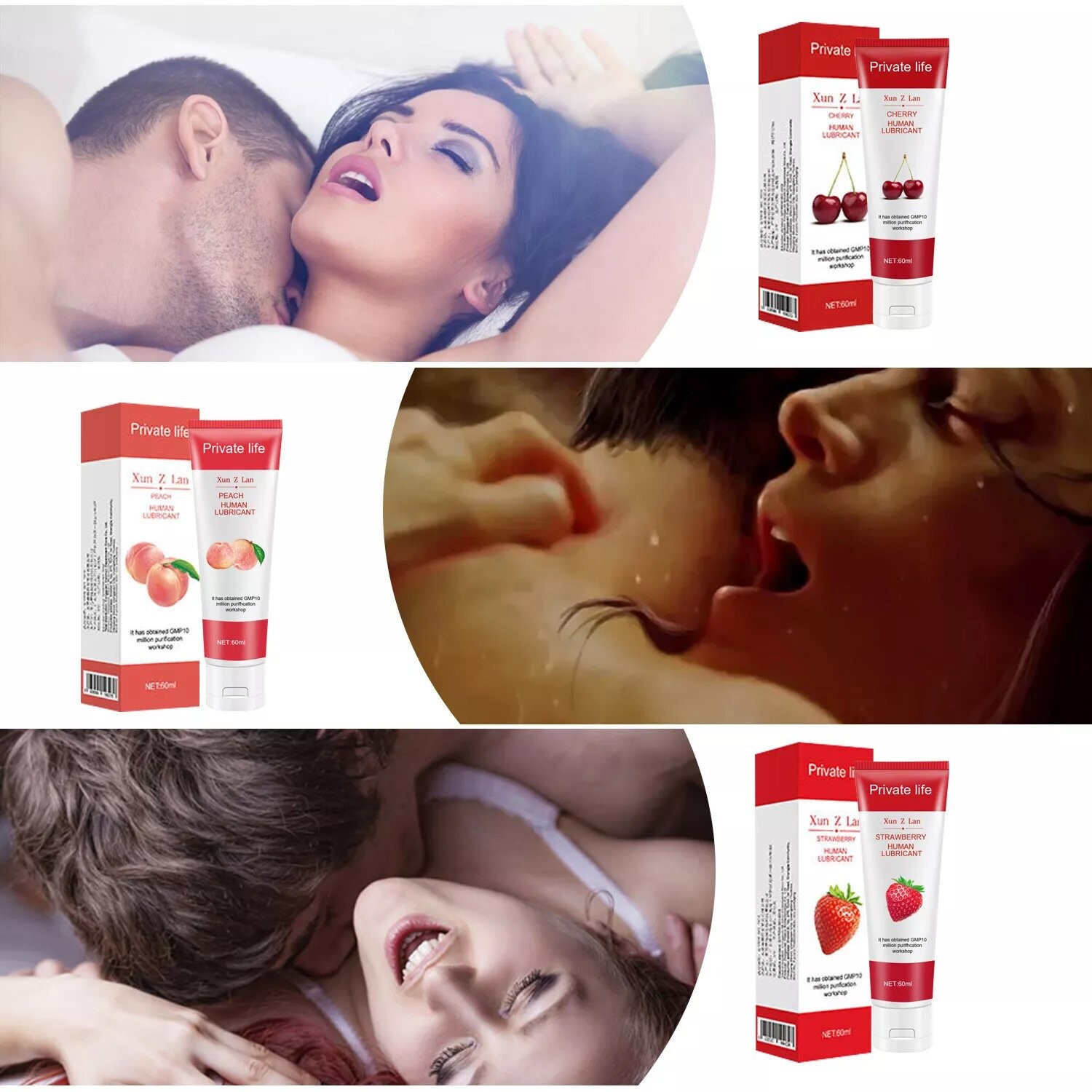 フルーツフレーバー水溶性パーソナル潤滑剤 - 親密なアナル&膣使用のための食べられる潤滑剤、オーガズム増強 - 100ml