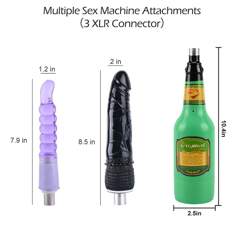 Jesskyセックスマシンアタッチメントセット - リアルなディルド、アナルビーズ、3XLRコネクタ付き男性用マスターベーターカップ