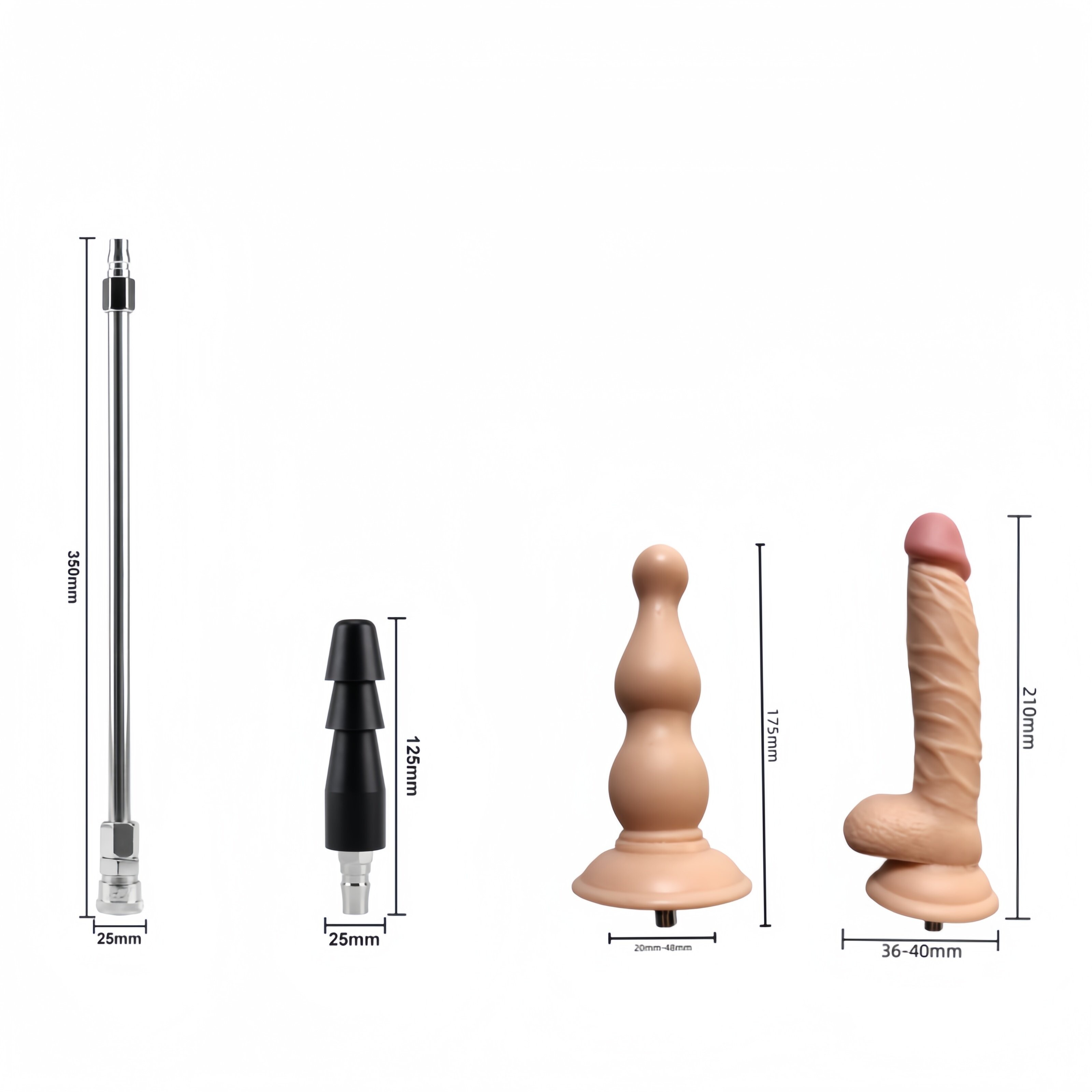 女性用の4本のディルド付きセックスマシン120W 90度角調整可能