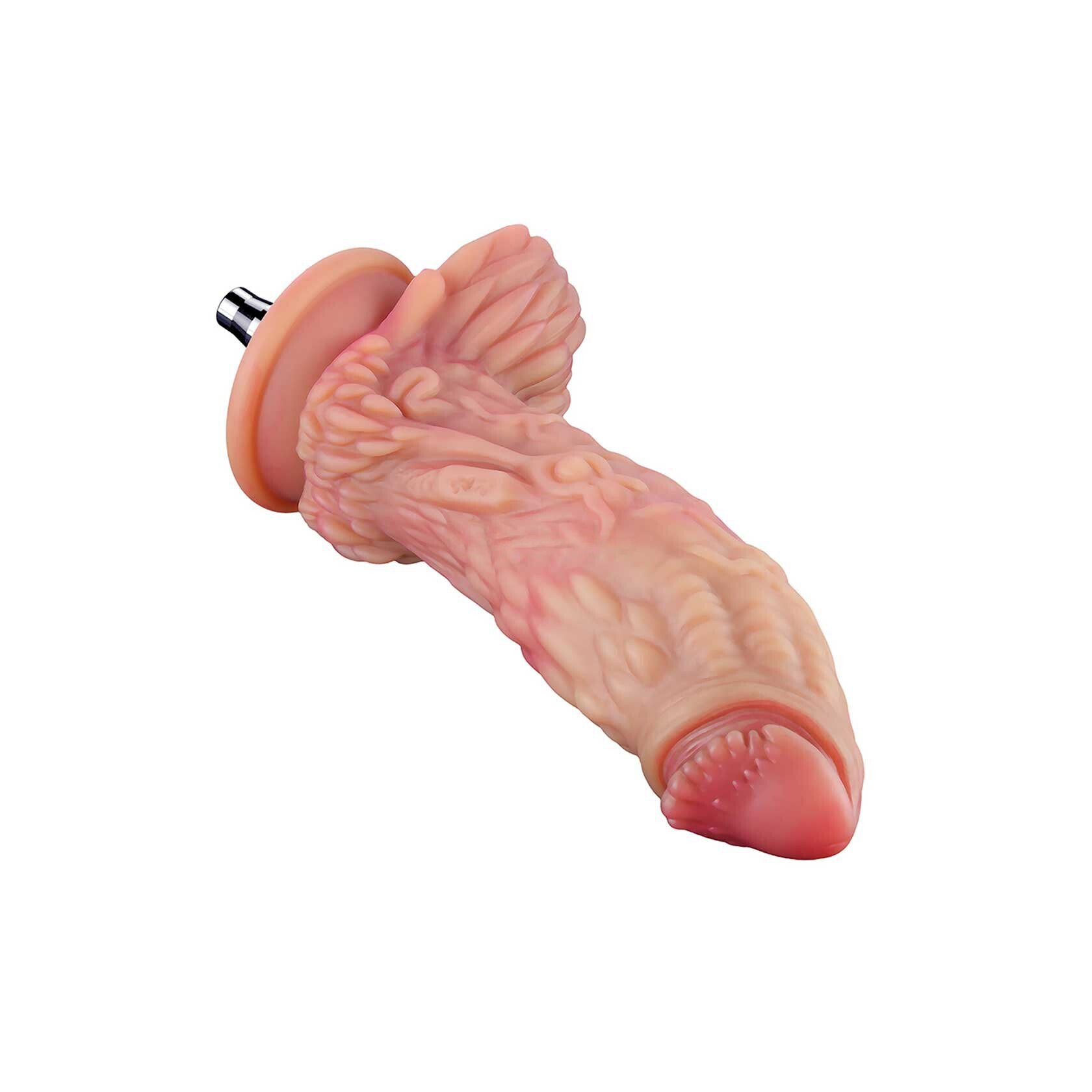 6,7-Zoll-Doppelschicht-Dinosaurier-Dildo aus Platin-Silikon