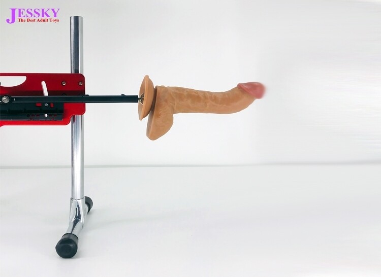 6-Gang Smart Sex Machine kabellose Fernbedienung Fickmaschine mit 2 Stück großen Dildos/Bedienungsanleitung rot/schwarz