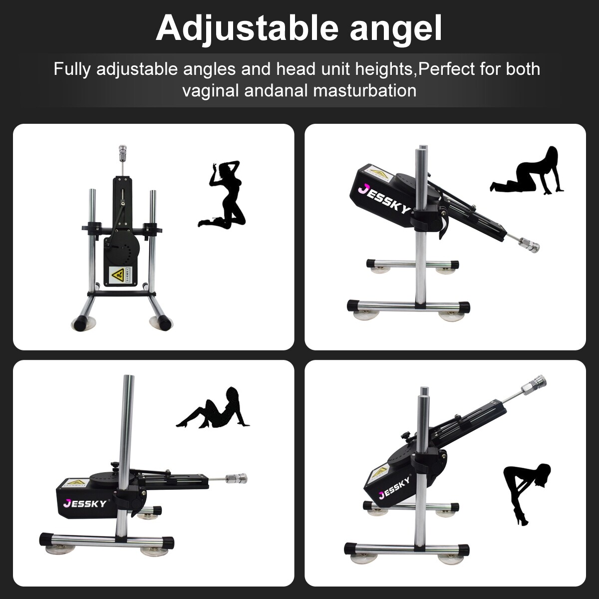 Jessky Neue Premium-Sexmaschine Kabellose Fernbedienung Fickmaschine mit 4PCS Anhängen