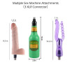 Jessky 3XLR Sexmaschinen-Aufsatzset - Realistischer Dildo, Doppeldildo & männlicher Masturbator für Paare