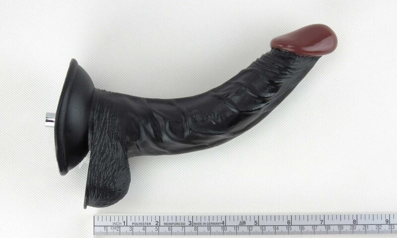 Dildo de point G de 7,8 pouces conçu pour masser le point G et la prostate Accessoire de machine à sexe premium de couleur noire