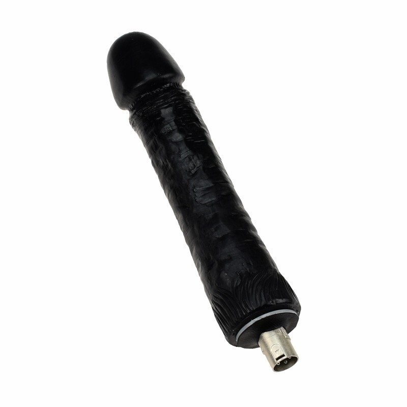 Pièce jointe d'une machine à sexe automatique Gros gode noir en silicone Gode de 26 cm de longueur 5,5 cm de largeur