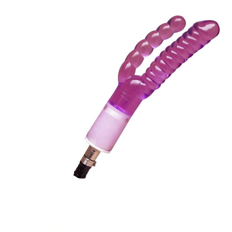 Double Jouet Masturbateur Dildos Double Tête Réaliste Vaginal et Anal Plaisir pour Machine à Sexe