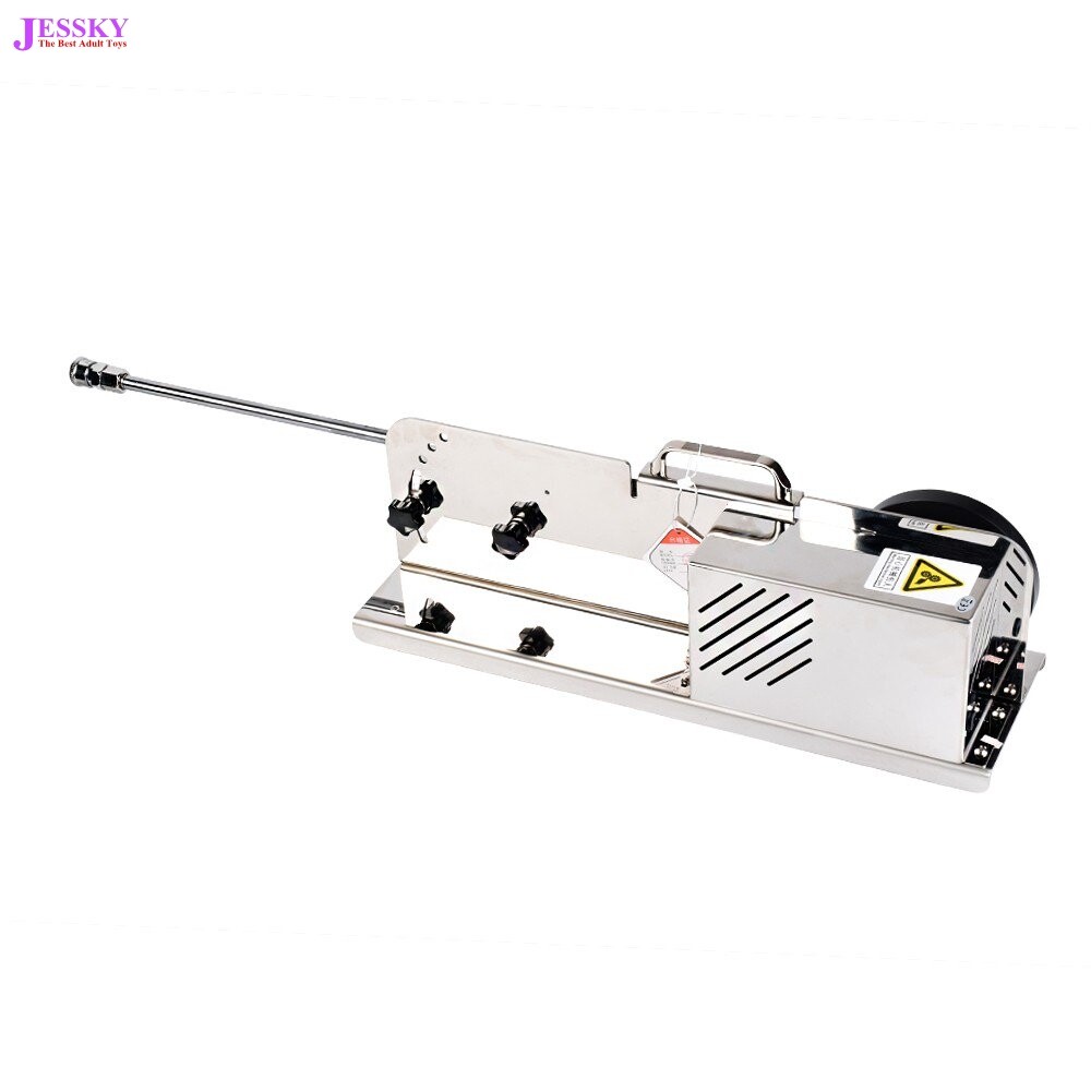 VIDÉOS Jessky Sex Machine Force de pénétration puissante et sans bruit avec 5 Pcs Dildo Vac-u-Lock argent