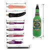 Machine de sexe de masturbation de couples avec coupe de vagin et 7 attaches de gode noir