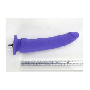 Gode mince et ultra lisse de 7,5 pouces conçu pour le sexe anal spécialement pour les machines à sexe haut de gamme de couleur violet