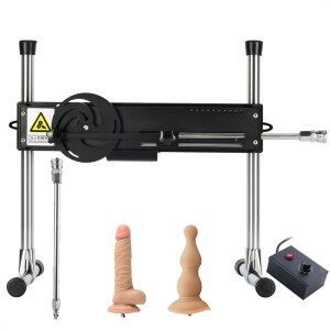 Machine de sexe haut de gamme avec un gode sexmachine, machine d'amour contrôlée par fil, gode plus puissant