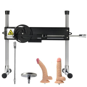 Machine à sexe 120W à angle réglable de 90 degrés avec quatre accessoires de gode sexuels pour femmes