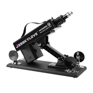 JESSKYLOVE Sex Machine Gun avec gros gode pour femmes noir