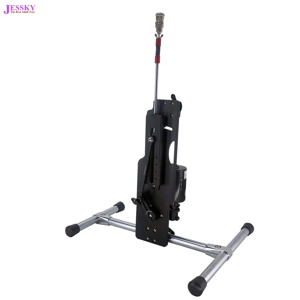 Máquina de sexo inteligente de 6 velocidades con control remoto inalámbrico y 2 consoladores grandes/Manual de usuario rojo/negro