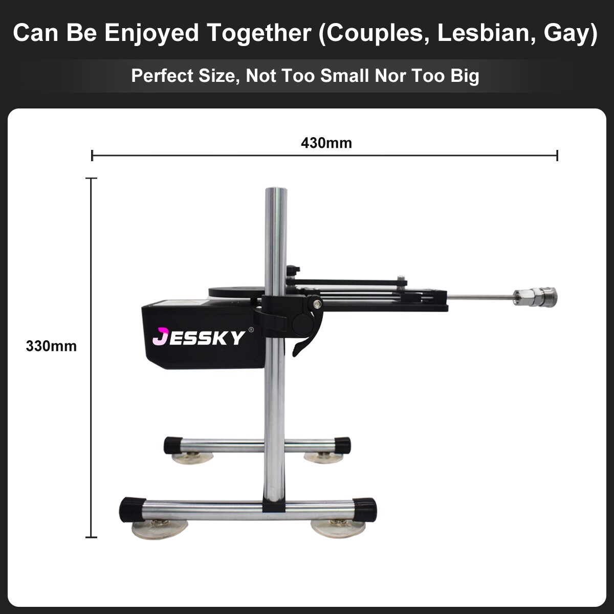 Máquina de sexo Premium inalámbrica Jessky New con control remoto y 4 piezas de accesorios