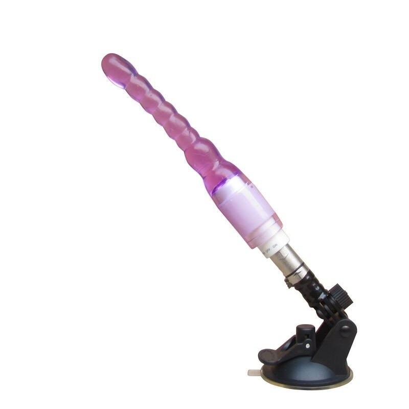 Pieza de acoplamiento anal de máquina de sexo automática, mini consolador de 18 cm de longitud y 2 cm de ancho en color rosa