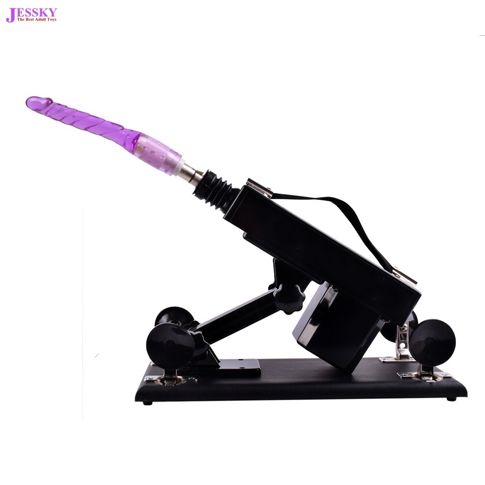 Máquina de Sexo con Pistola de Masturbación Femenina con 5 Accesorios de Gran Dildo para Mujeres en Negro