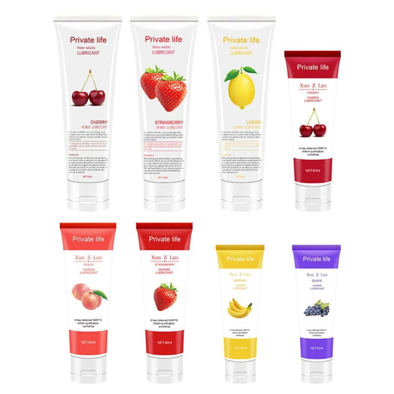 Lubricante Personal a Base de Agua Sabor Fruta - Lubricante Comestible para Uso Anal y Vaginal Íntimo, Orgasmó Mejorado - 100ml