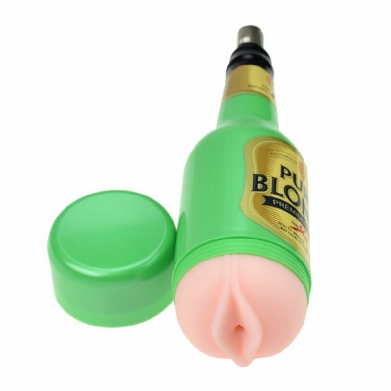 Accesorio de máquina de sexo Vagina Masturbación masculina Vaso de cerveza para hombres