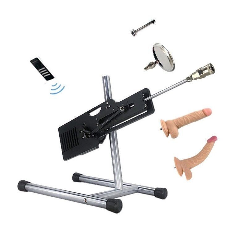 Edición Actualizada Jessky Sex Machine Control Remoto Inalámbrico Con 2 Piezas de Dildos Grandes