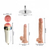 Jessky Máquina de sexo para hombres y mujeres con control remoto inalámbrico y a través de la aplicación móvil con 4 accesorios