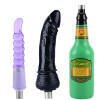 Set de Accesorios para la Máquina Sexual Jessky - Dildo Realista, Cuenta Anal, Copa Masturbadora Masculina con Conector 3XLR