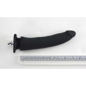 Dildo delgado y ultra suave de 7.5'' diseñado para sexo anal, especialmente para máquinas de sexo premium. Color negro