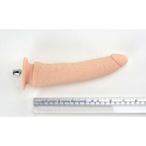 Dildo delgado de 7,5 pulgadas con una textura dura y suave diseñado especialmente para el sexo anal, ideal para ser utilizado con máquinas sexuales de alta calidad