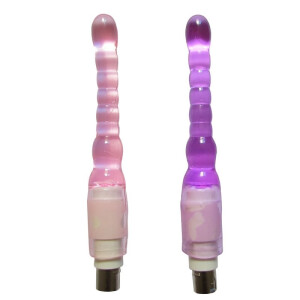 Pieza de acoplamiento anal de máquina de sexo automática, mini consolador de 18 cm de longitud y 2 cm de ancho en color rosa