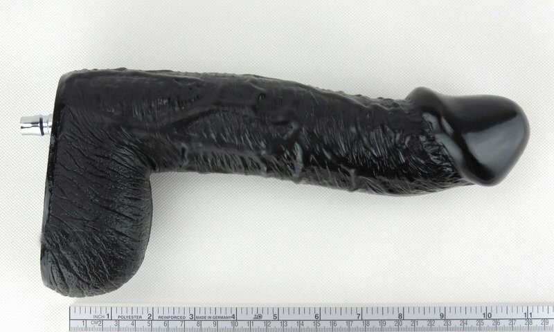Dildo Large 11'' Mega 1st per l'Accessorio Premium Sex Machine Nero