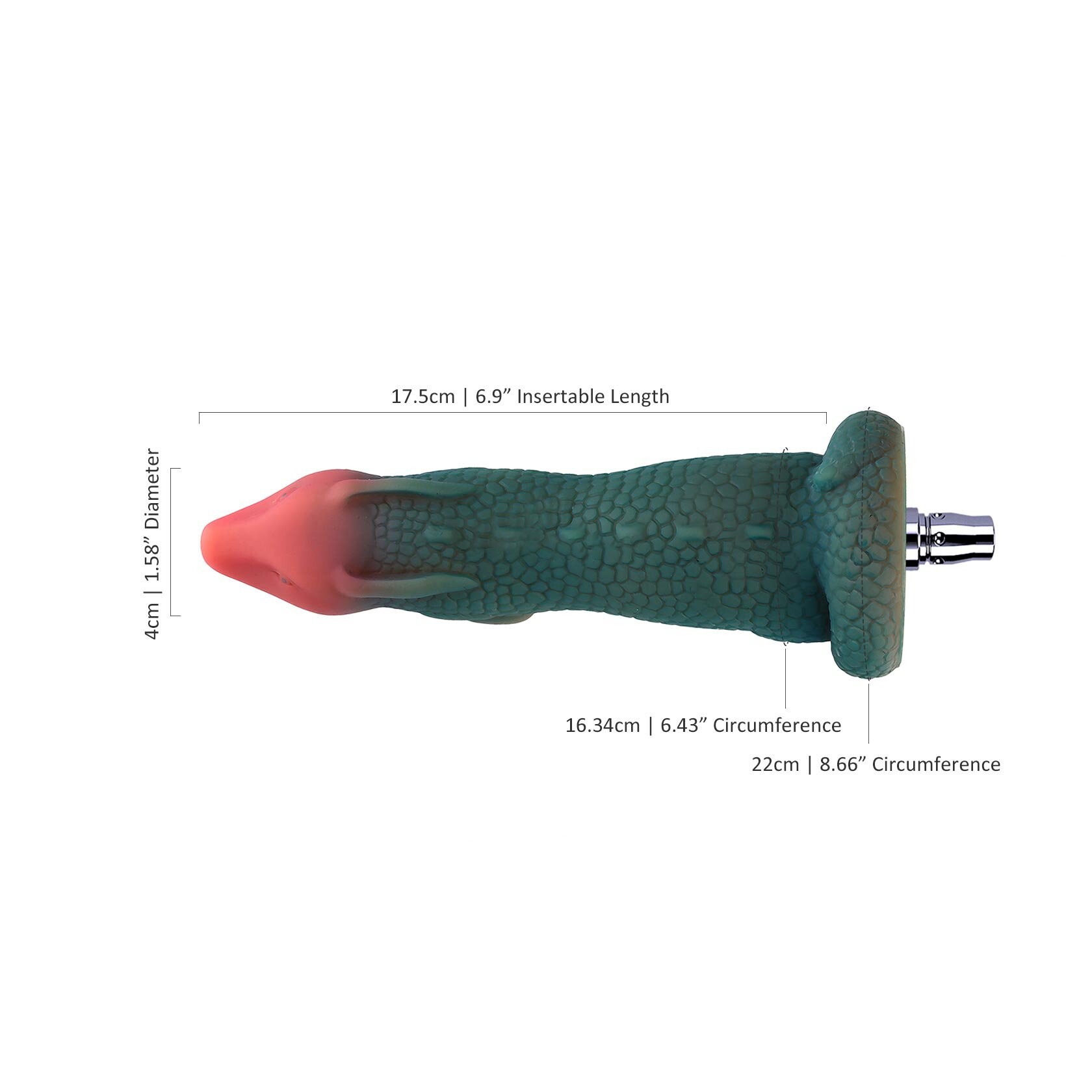 Dildo fantasy mostro in silicone platino Mini drago da 7,9 pollici