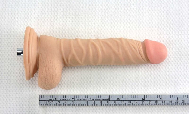7.87'' Allegati per dildo Sex Machine Premium, Sensazione realistica al tatto Pene nude, 5.51 pollici inseribili Carne