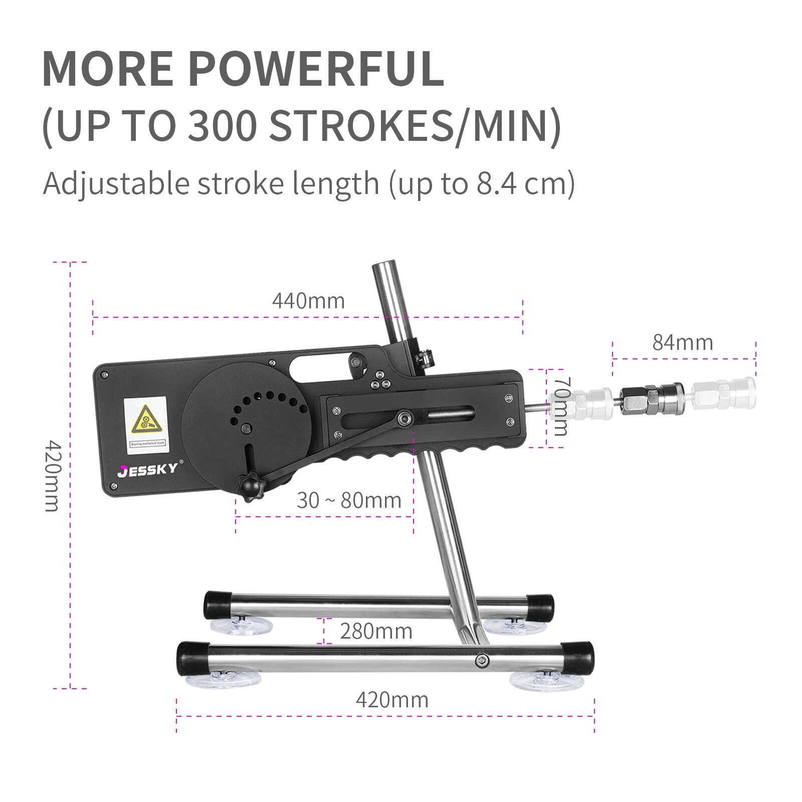 Jessky Sex Machine con controllo remoto wireless e APP con 6 accessori