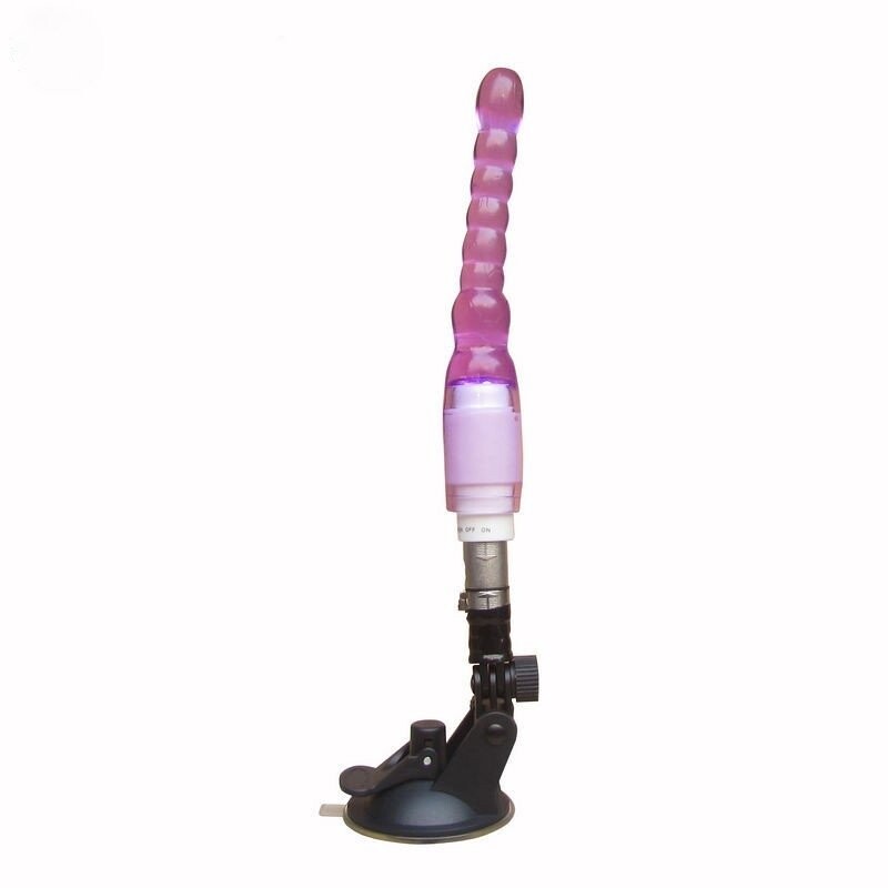 Attacco anale per macchina del sesso automatica con mini dildo lunghezza 18cm larghezza 2cm colore rosa