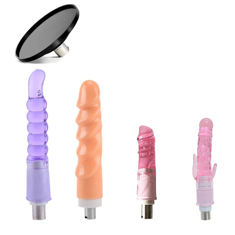 Accessori per Macchine per Sesso Jessky - Set di 5 pezzi di Attacchi per Dildo con Connettore 3XLR